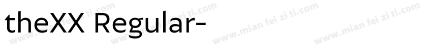 theXX Regular字体转换